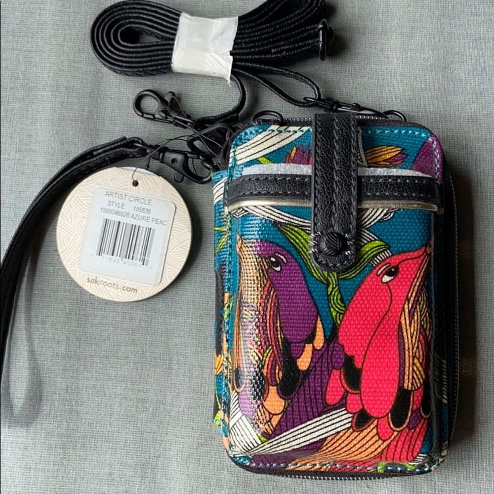 Sakroots crossbody wristlet